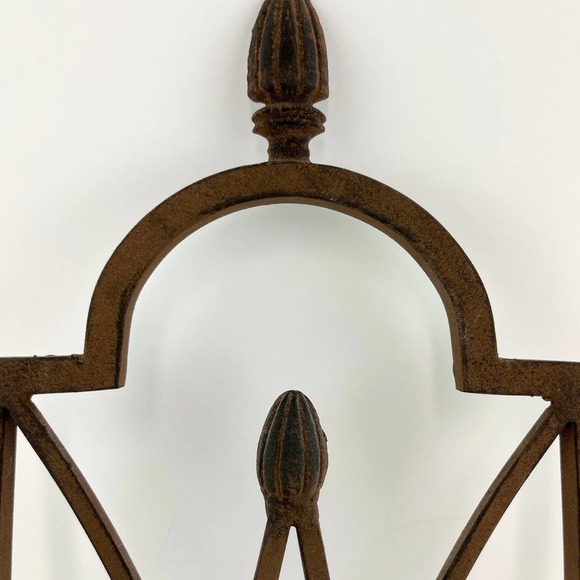 Southern Living At Home Wrought Iron Folding Wall Sconce Candle Holder - Picture 2 of 8